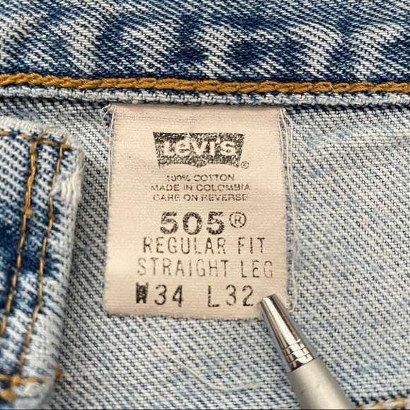 Levi’s Vintage 505 Regular Fit Straight Leg Denim Jeans - Picture 11 of 14